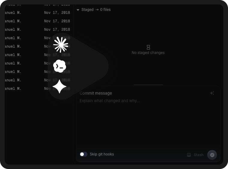 Commit generator interface